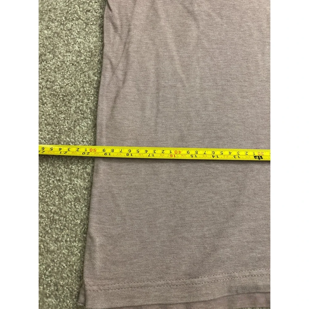 Banana Republic Polo Shirt Mens Medium Mauve Excellent Organic Cotton Pique Logo